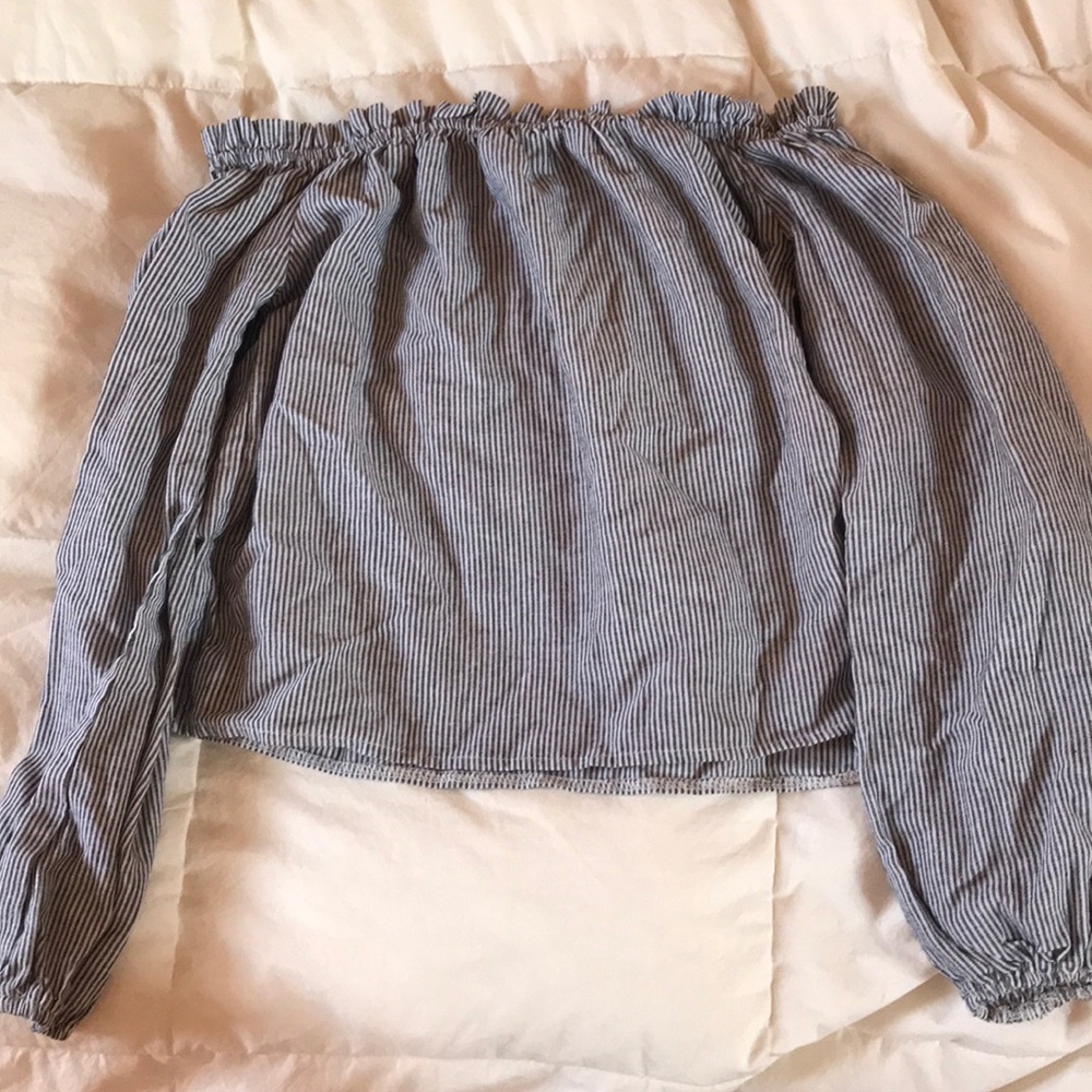 brandy Melville striped off the shoulder